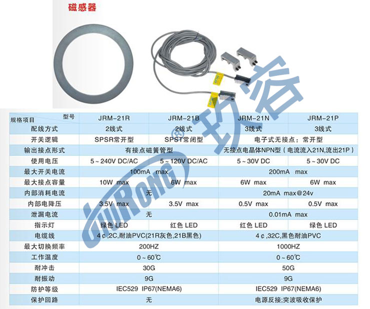 磁性開關(guān)型號規(guī)格